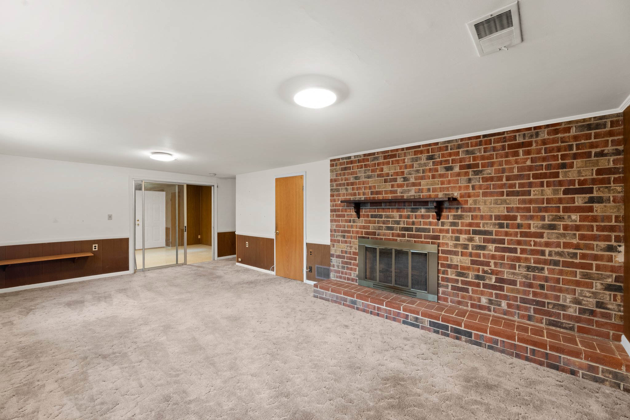 Recreation Room with Fireplace