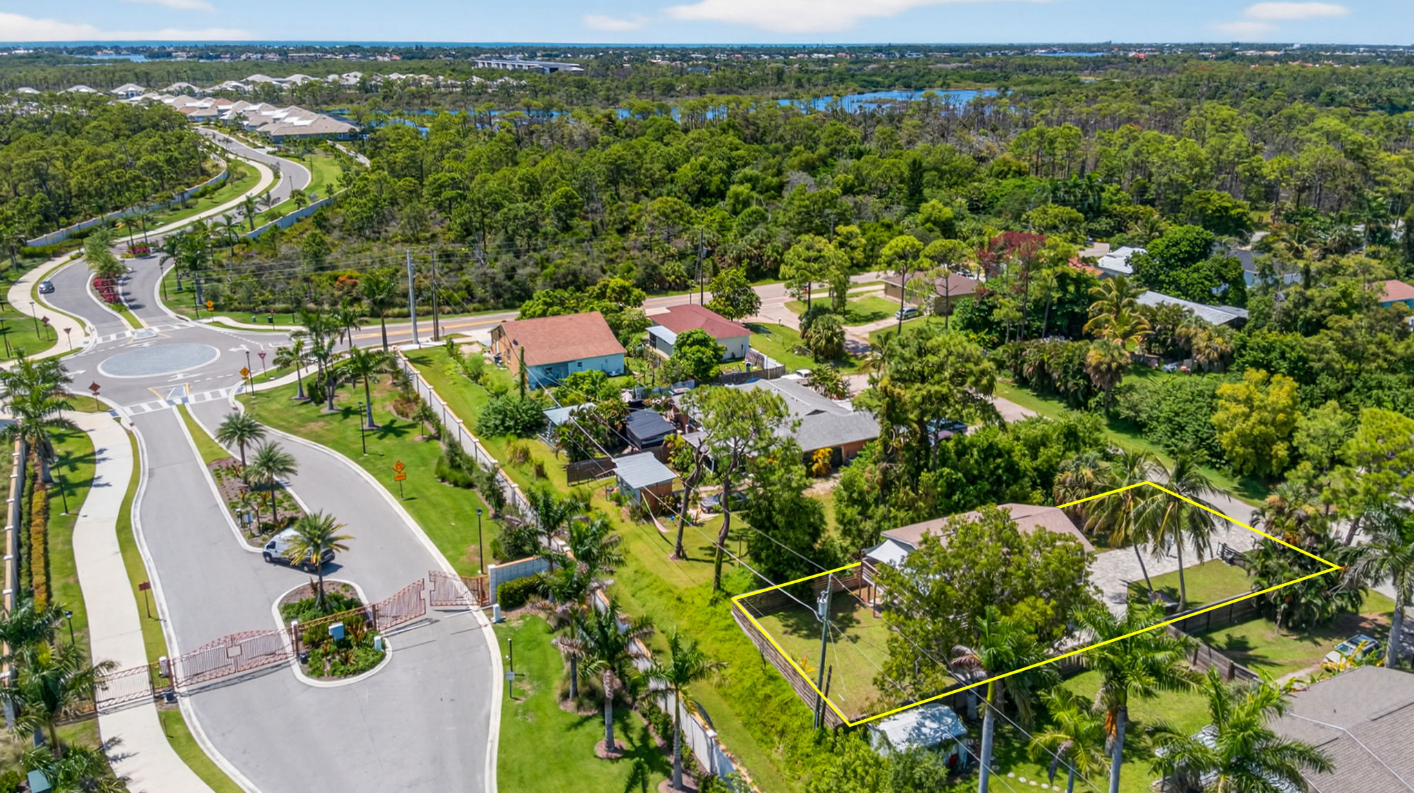 Aerial View 2 -Lot Lines