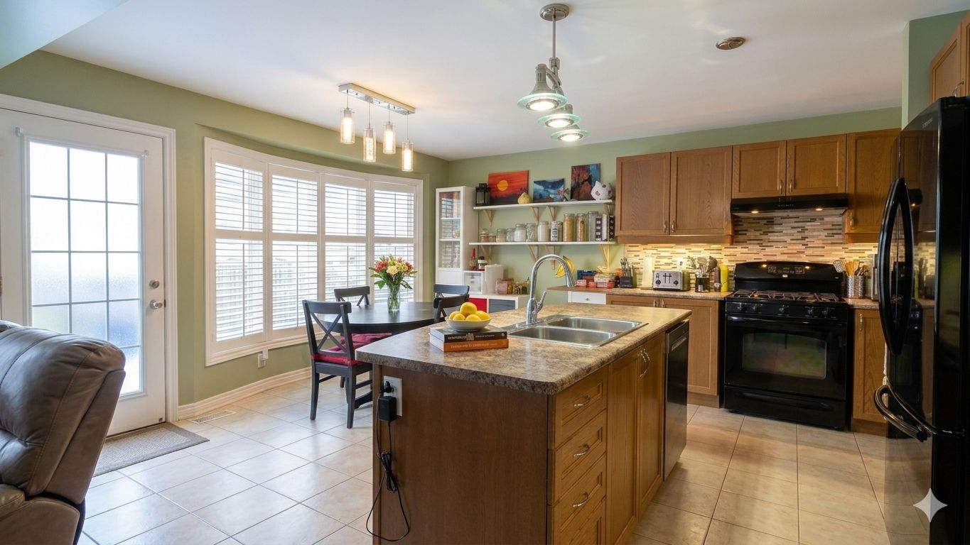 Dining Room/Kitchen edited Staged