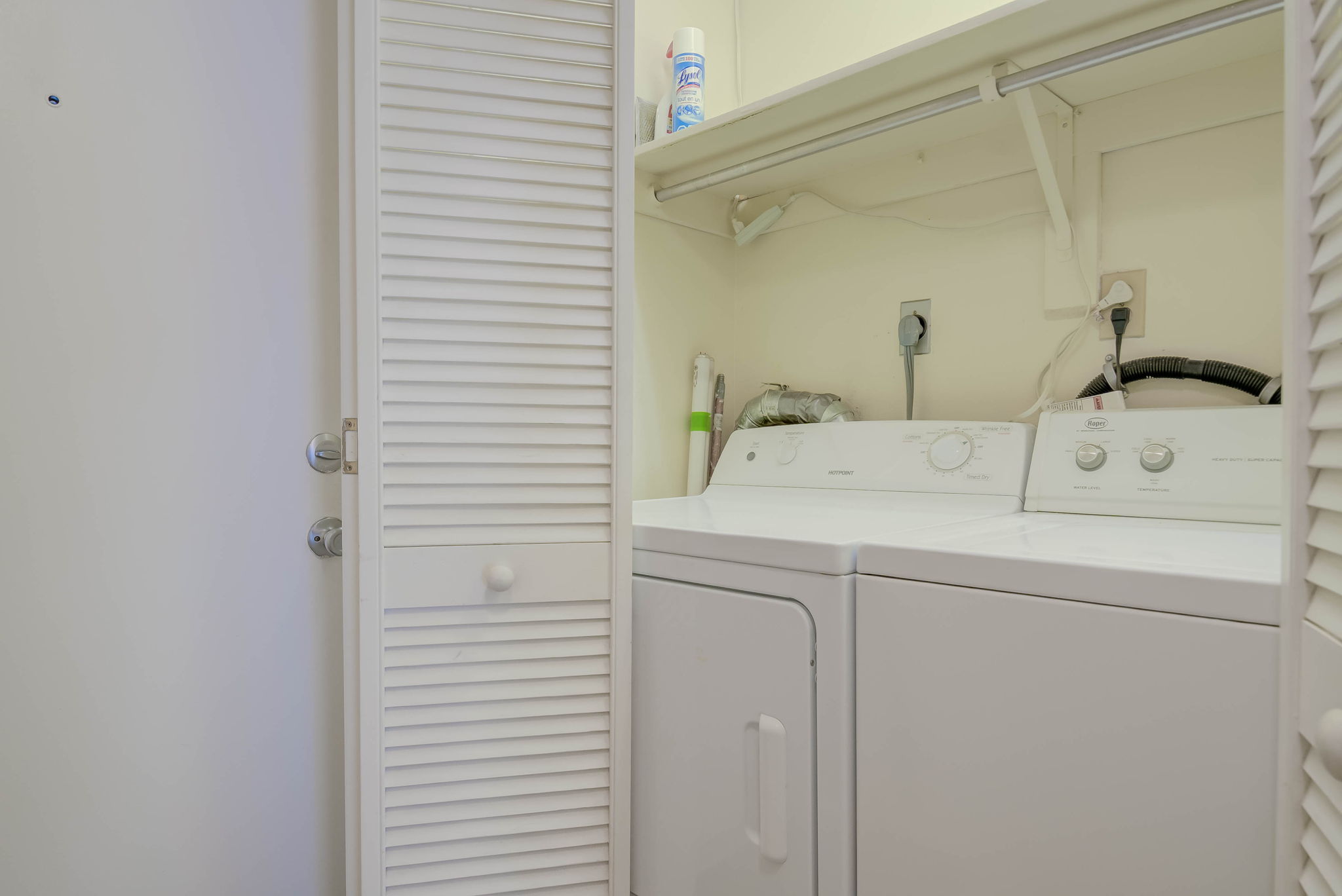 washer and dryer in the unit