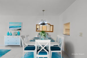 Dining Room virtually staged