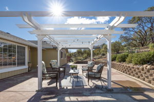 Pergola over front patio area