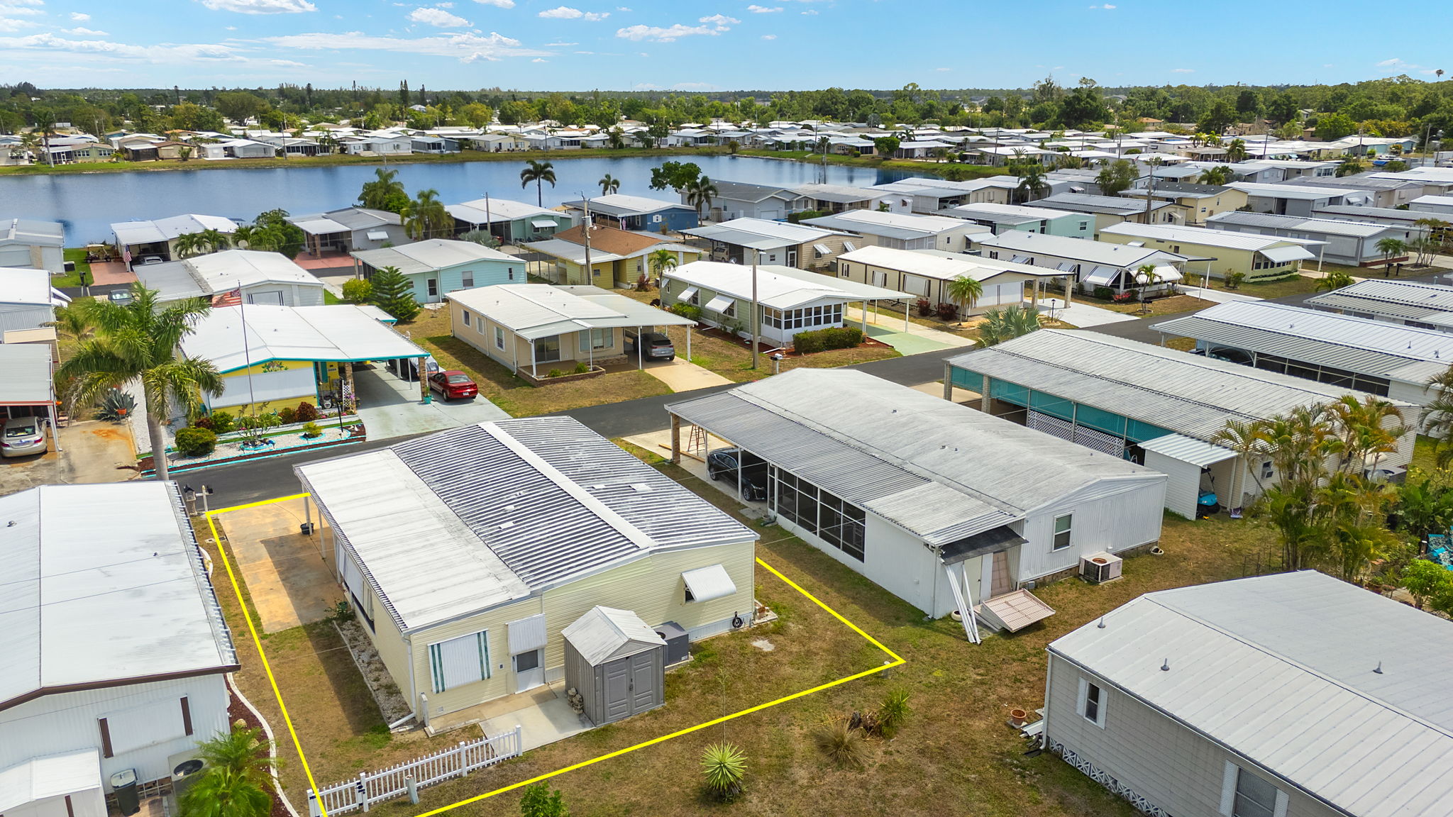 Aerial Rear Exterior - lot line