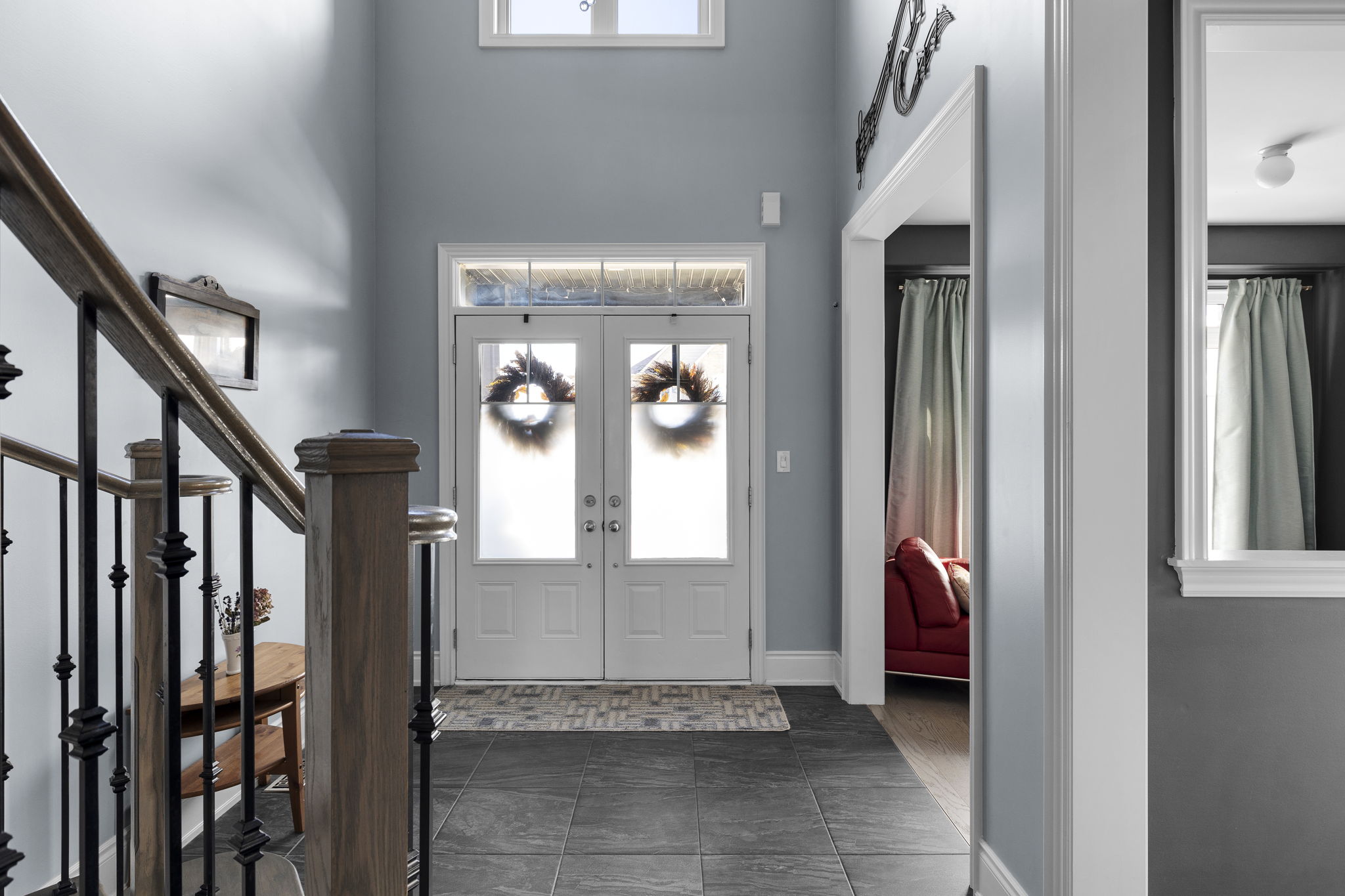 Interior foyer and office