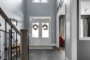 Interior foyer and office