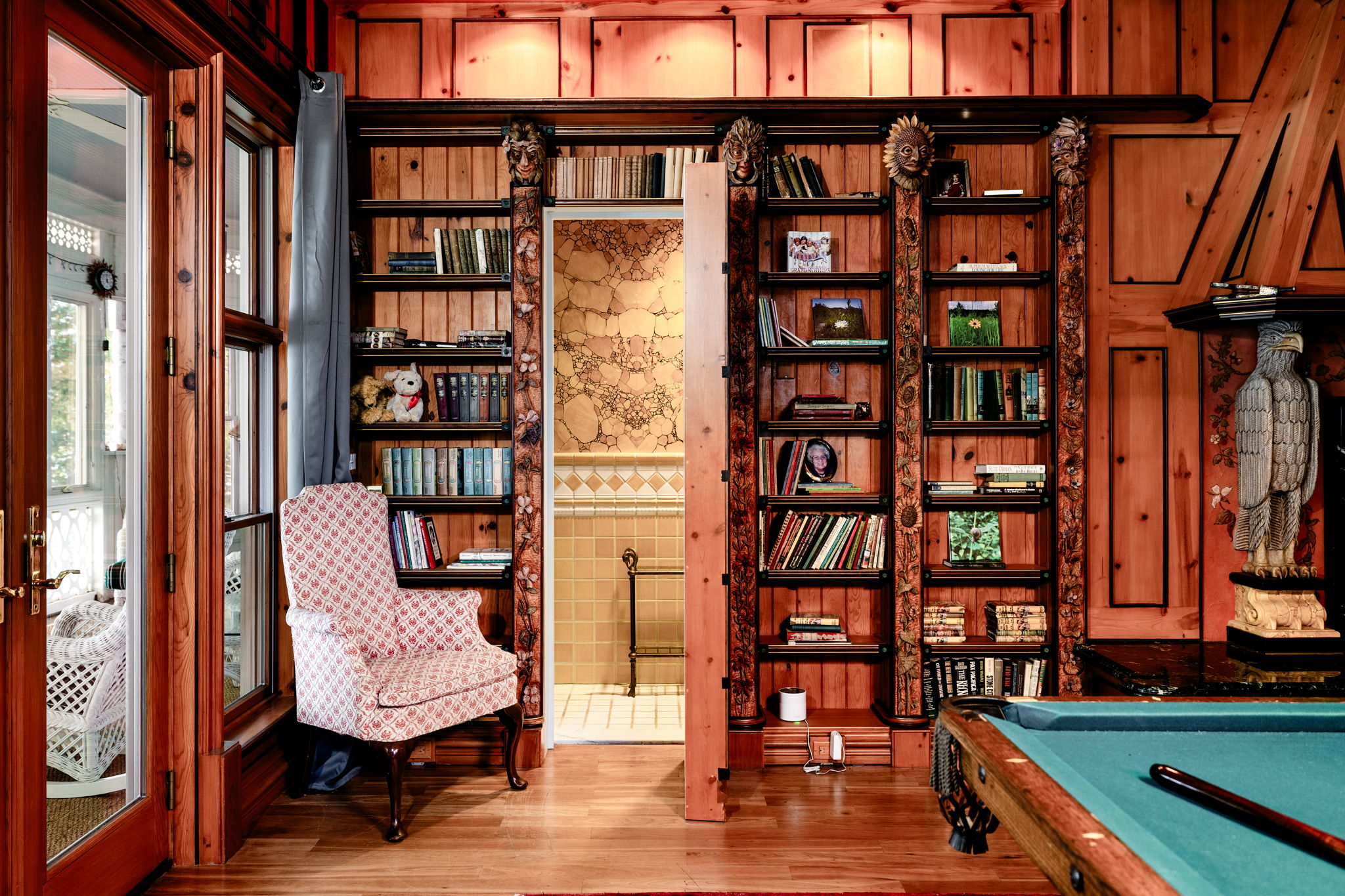 Reading Room Hidden Powder Room