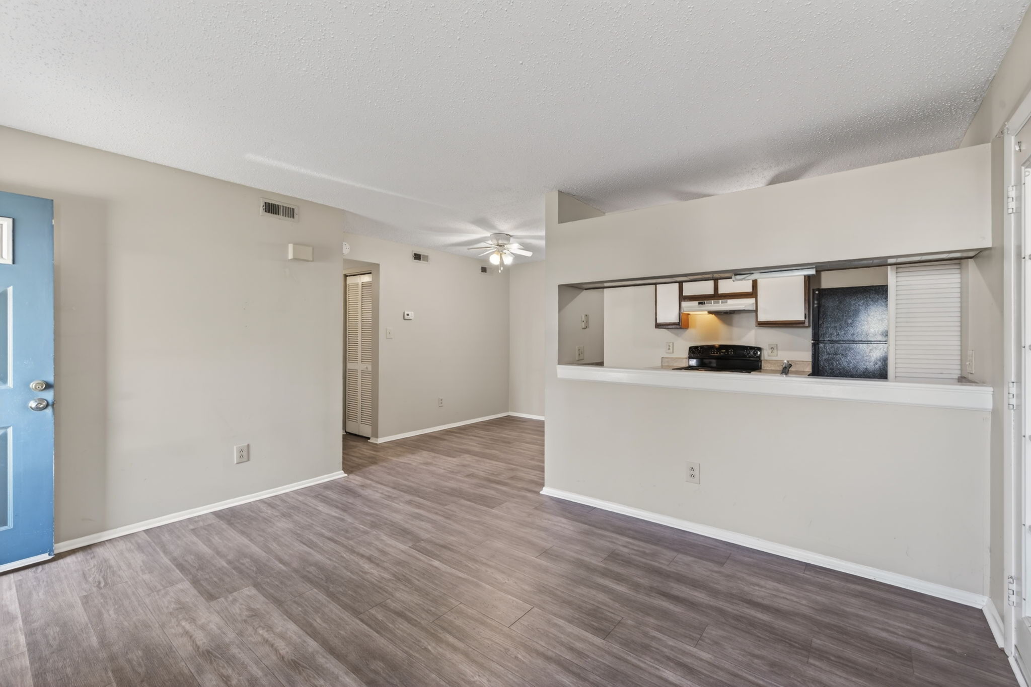 Open concept living.