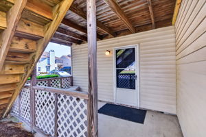 Comfortable covered outdoor space.