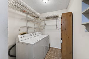 Generous utility room.