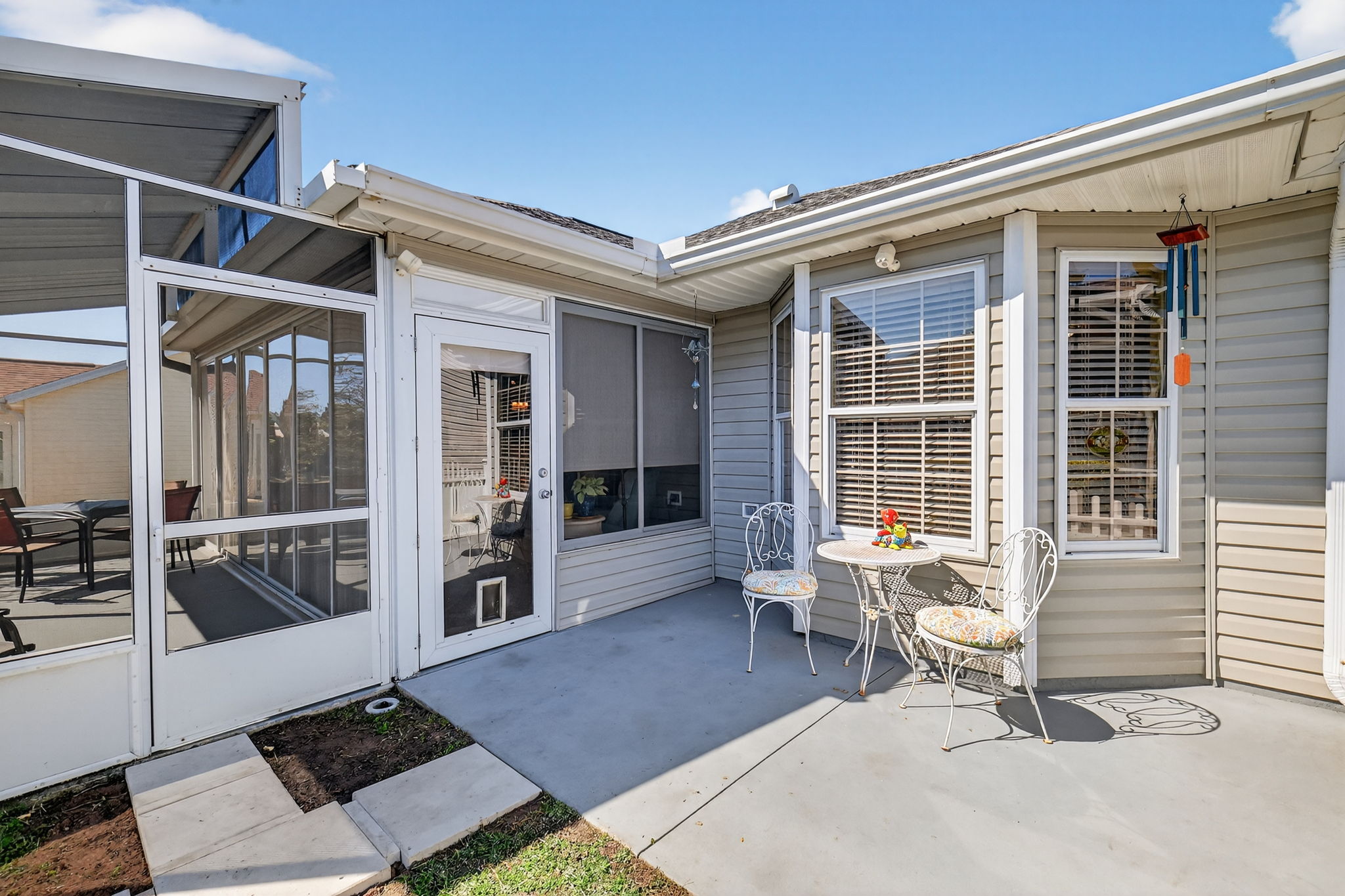 Rear Patio in Fenced Yard