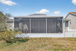 Rear Elevation with Fenced Side Yard