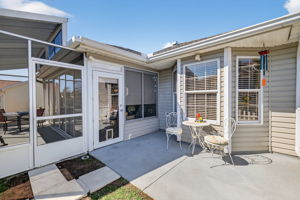 Rear Patio in Fenced Yard
