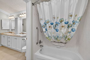 Second Bathroom with Convenient Connecting Door to Primary Bathroom