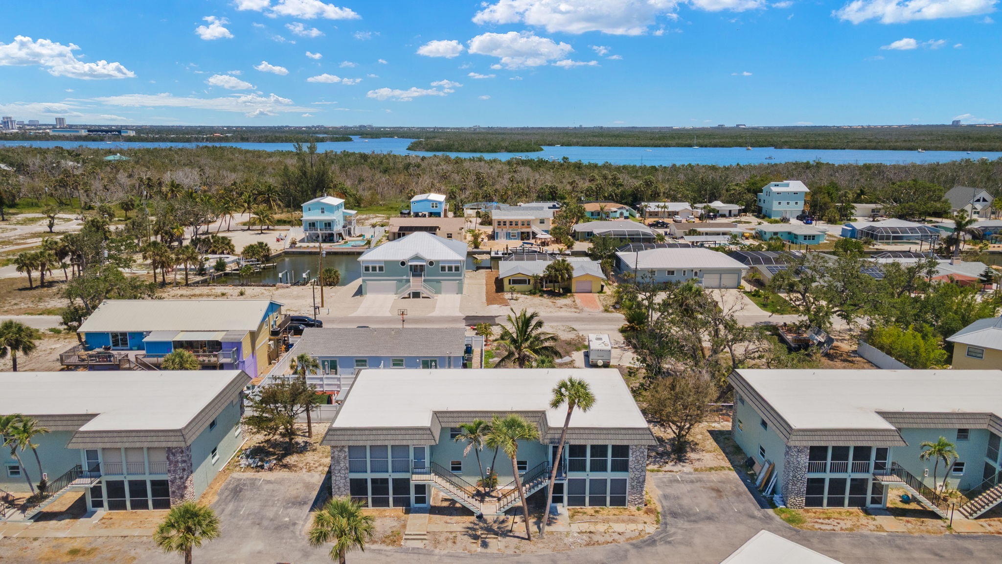 Aerial Front Exterior