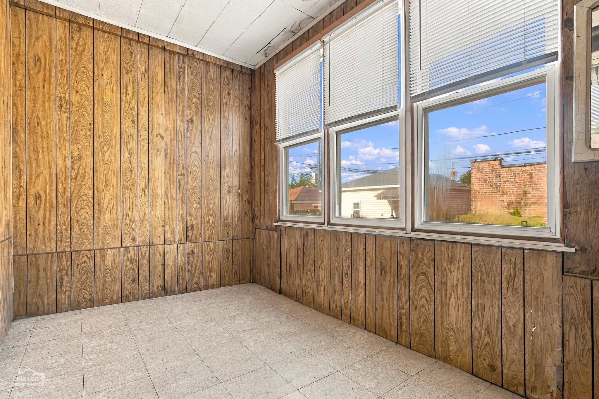 First floor enclosed porch