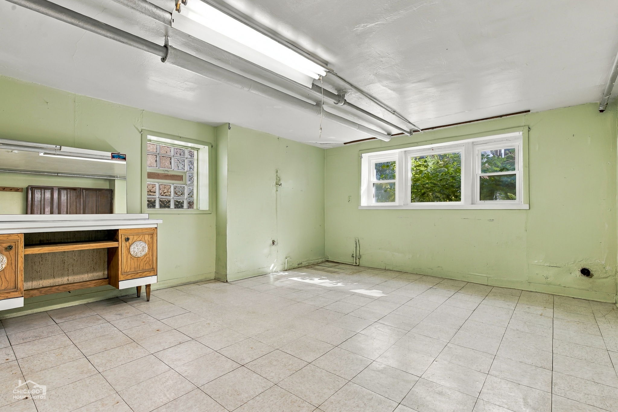 Basement living area