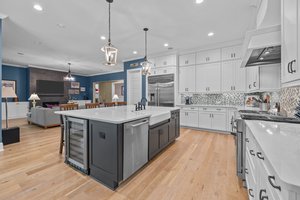 Six-Burner Pro Gas Range with Custom Hood