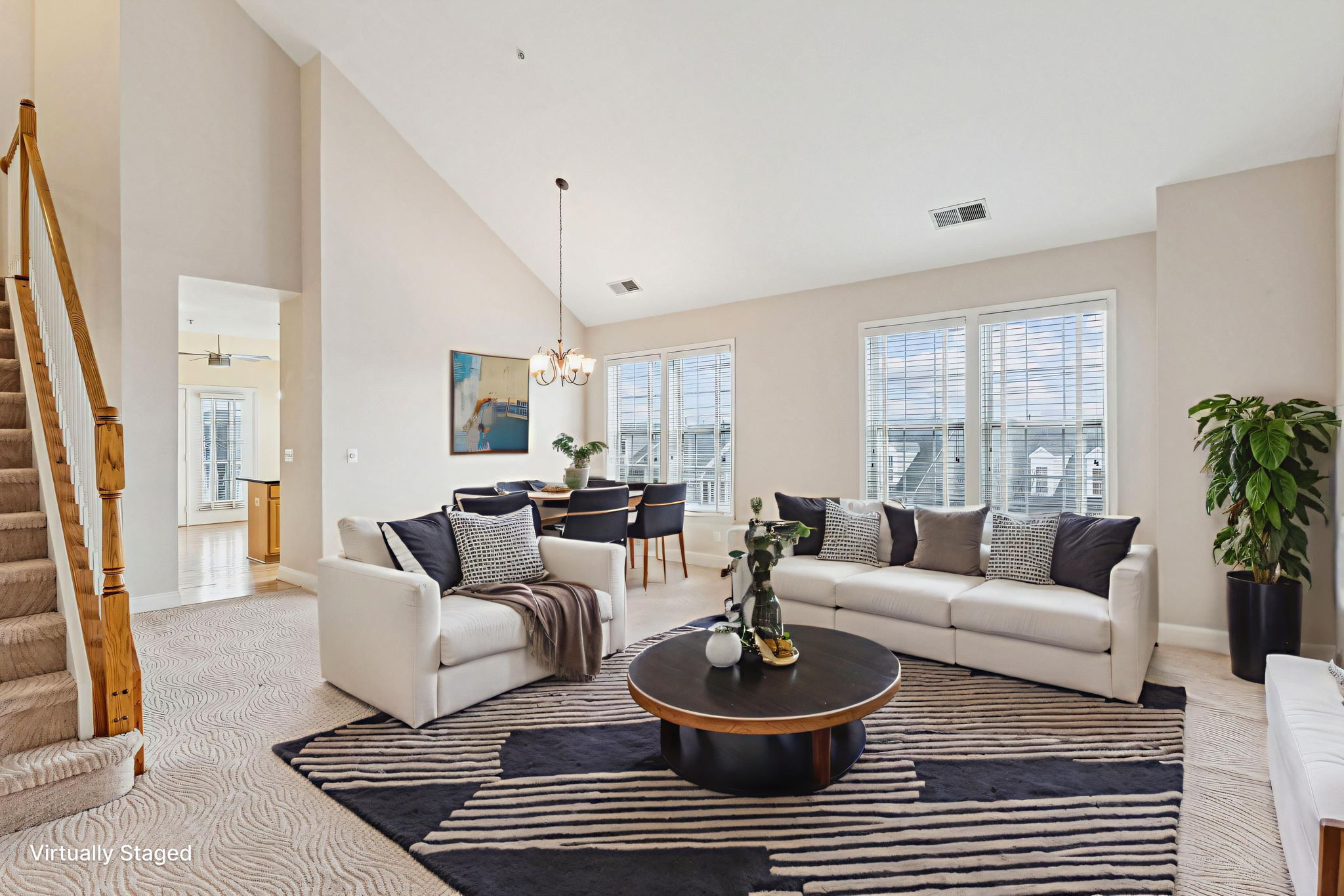 Soaring Vaulted Ceilings with Open Living Concept