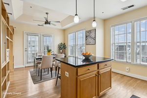 Gourmet Eat-In Kitchen w/Island & Juliette Balcony