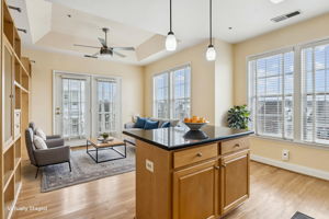 Gourmet Eat-In Kitchen w/Island & Juliette Balcony