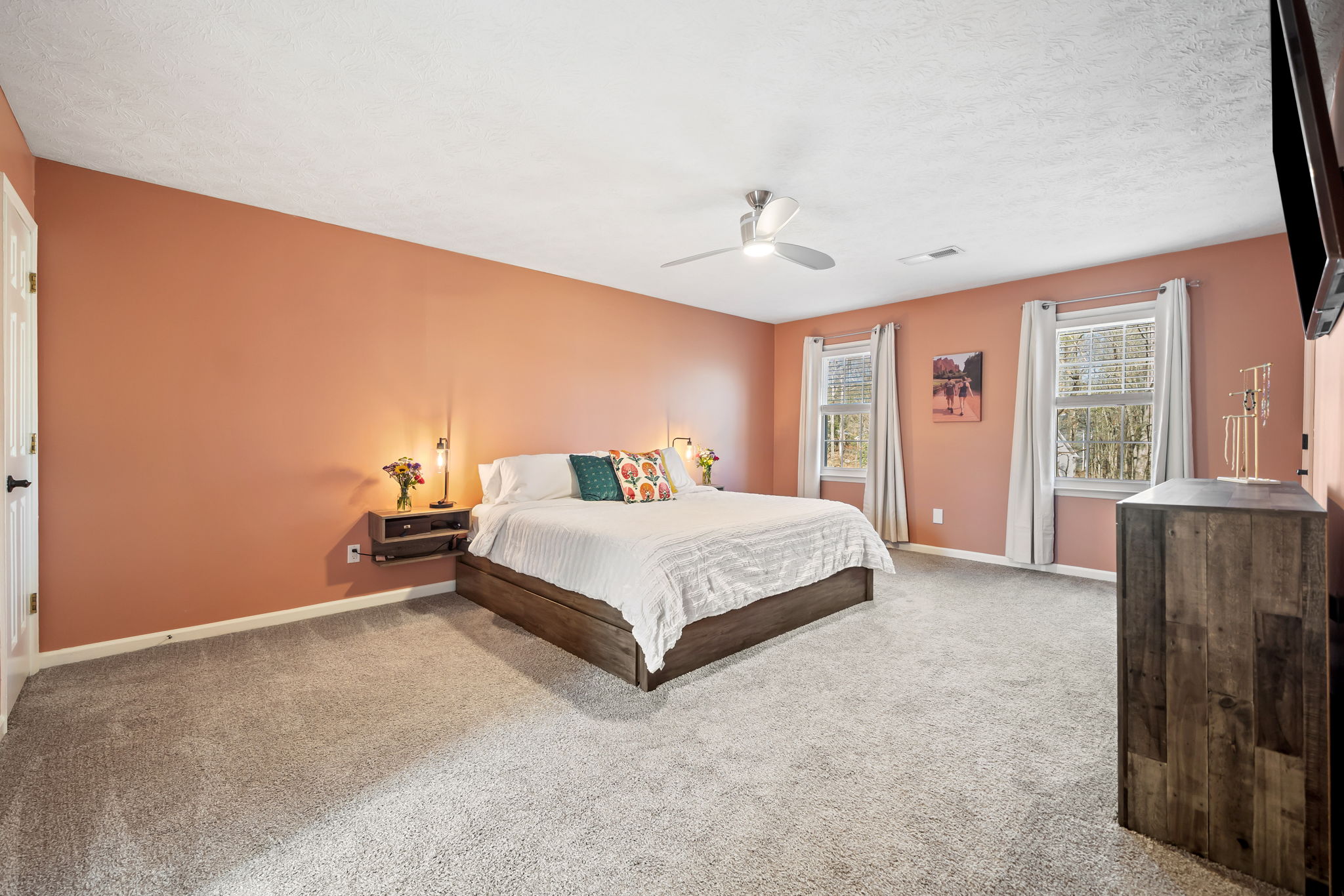 Incredibly spacious Primary Bedroom with Ensuite Bath and 2 Walk-In Closets