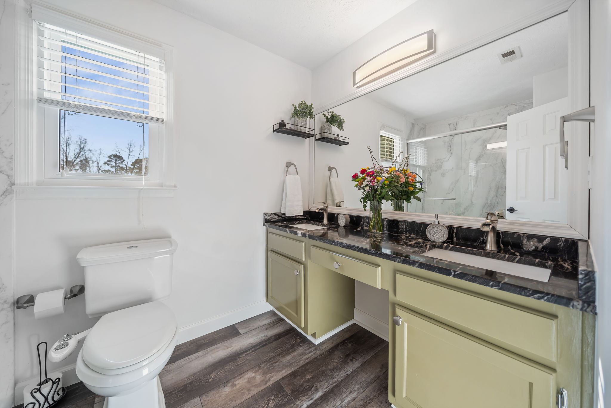 Primary Bath with Dual Vanities and Large Walk-in Shower