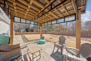 New Pergola makes a perfect gathering spot in the enormous fully fenced backyard