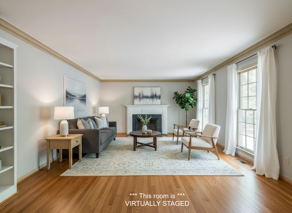 Living Room - Update Idea #2  *VIRTUALLY STAGED*