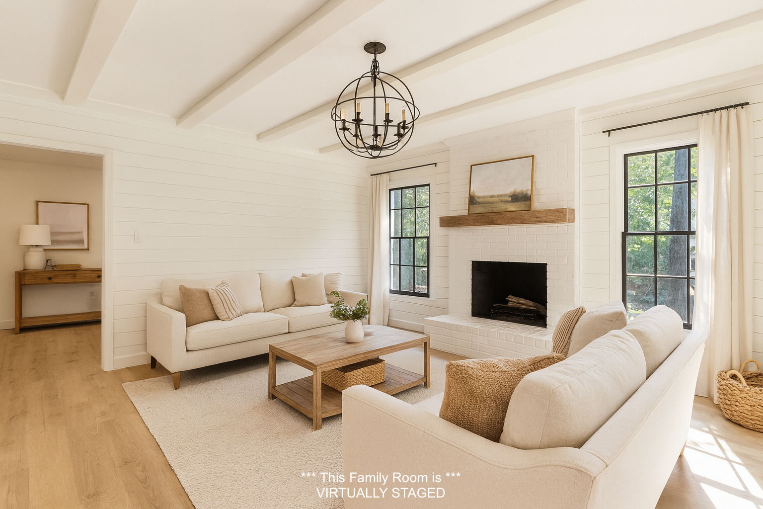 Family Room - Update Idea #3  *VIRTUALLY STAGED*