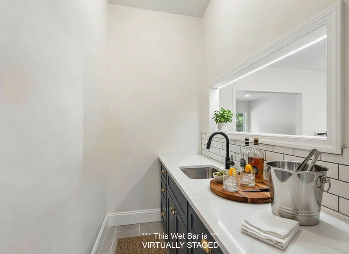 Wet Bar - *VIRTUALLY STAGED*