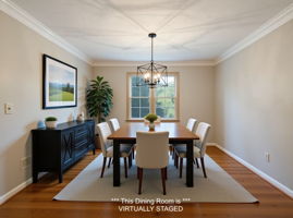 Dining Room - Update Idea #1  *VIRTUALLY STAGED*