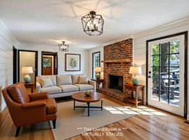 Family Room - Update Idea #1  *VIRTUALLY STAGED*