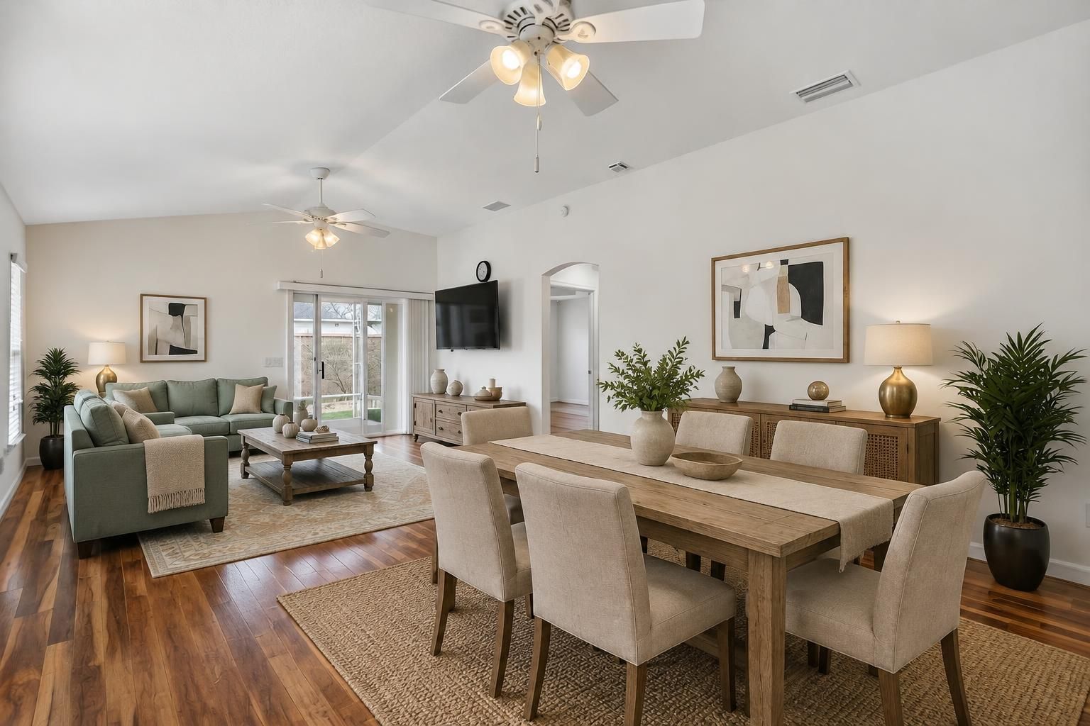 Living and Dining Rooms-Virtually Staged