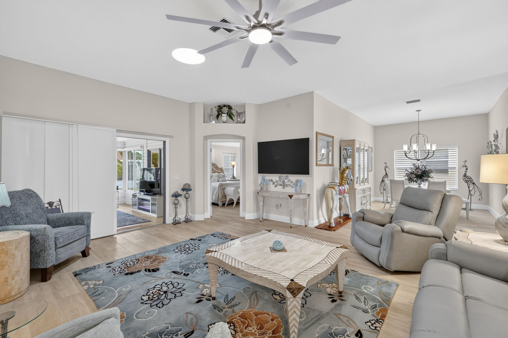 Living Room and Dining Room