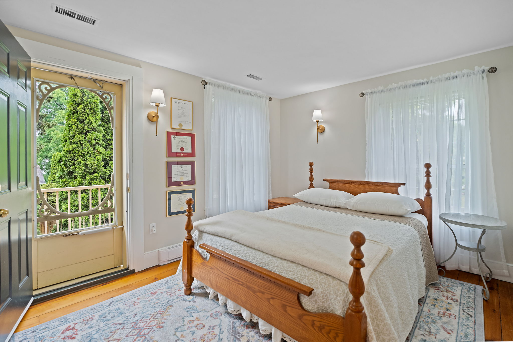 Bedroom 4 with Stairs to Garden