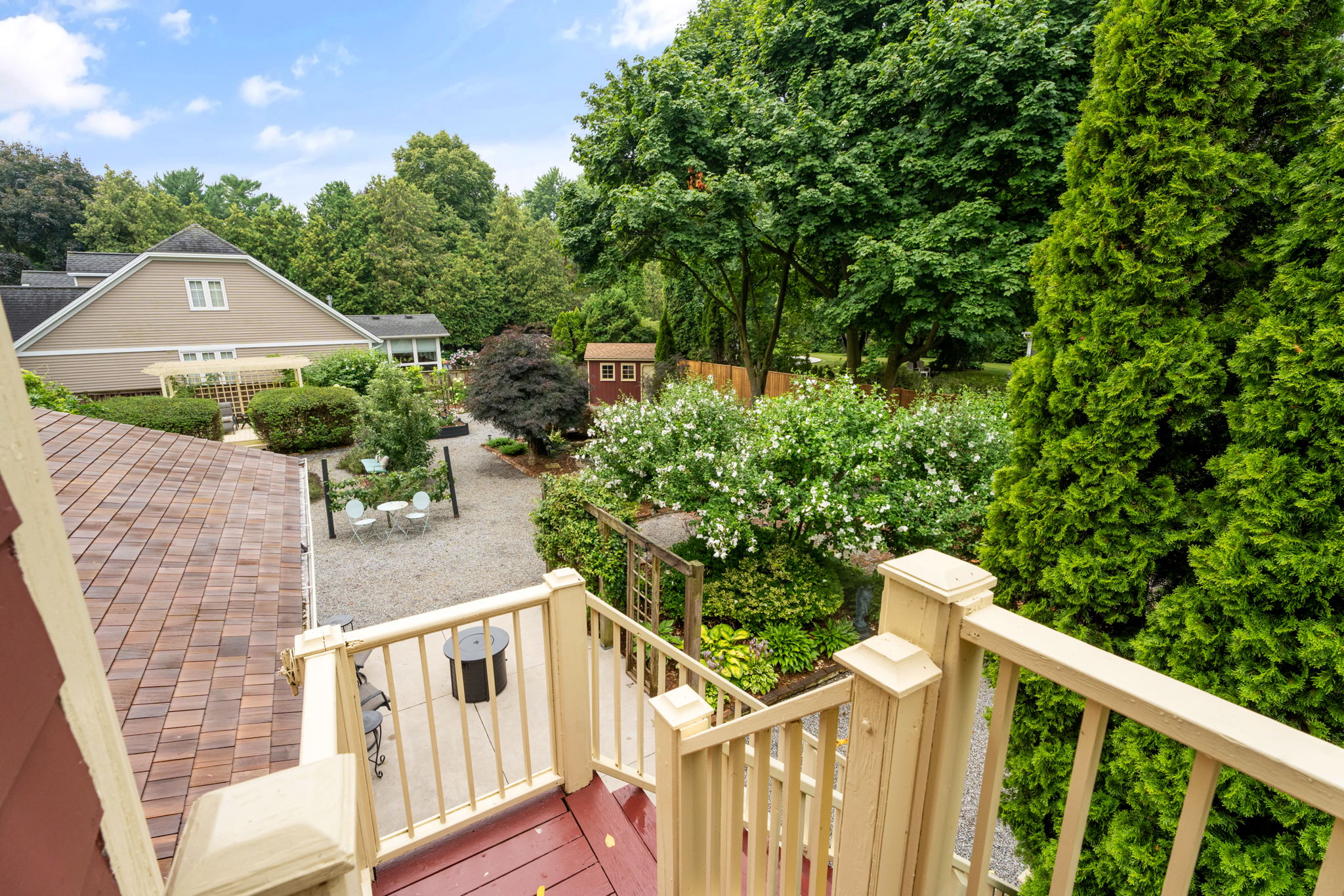 Stairs from Bedroom to Garden