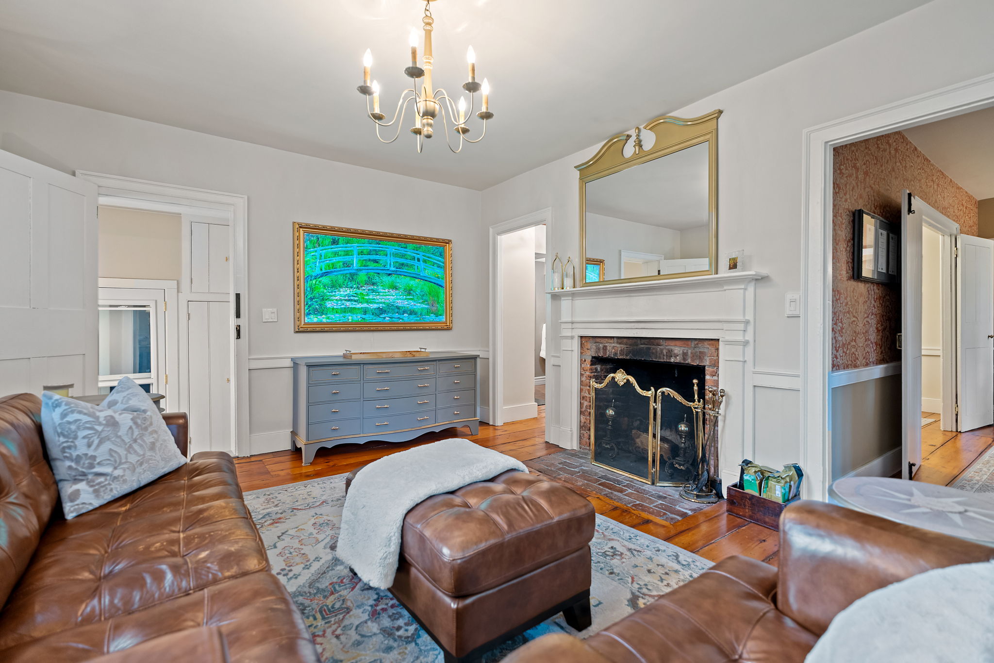 Living Room with Fireplace