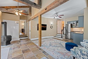 Gas Fireplace in Family Room