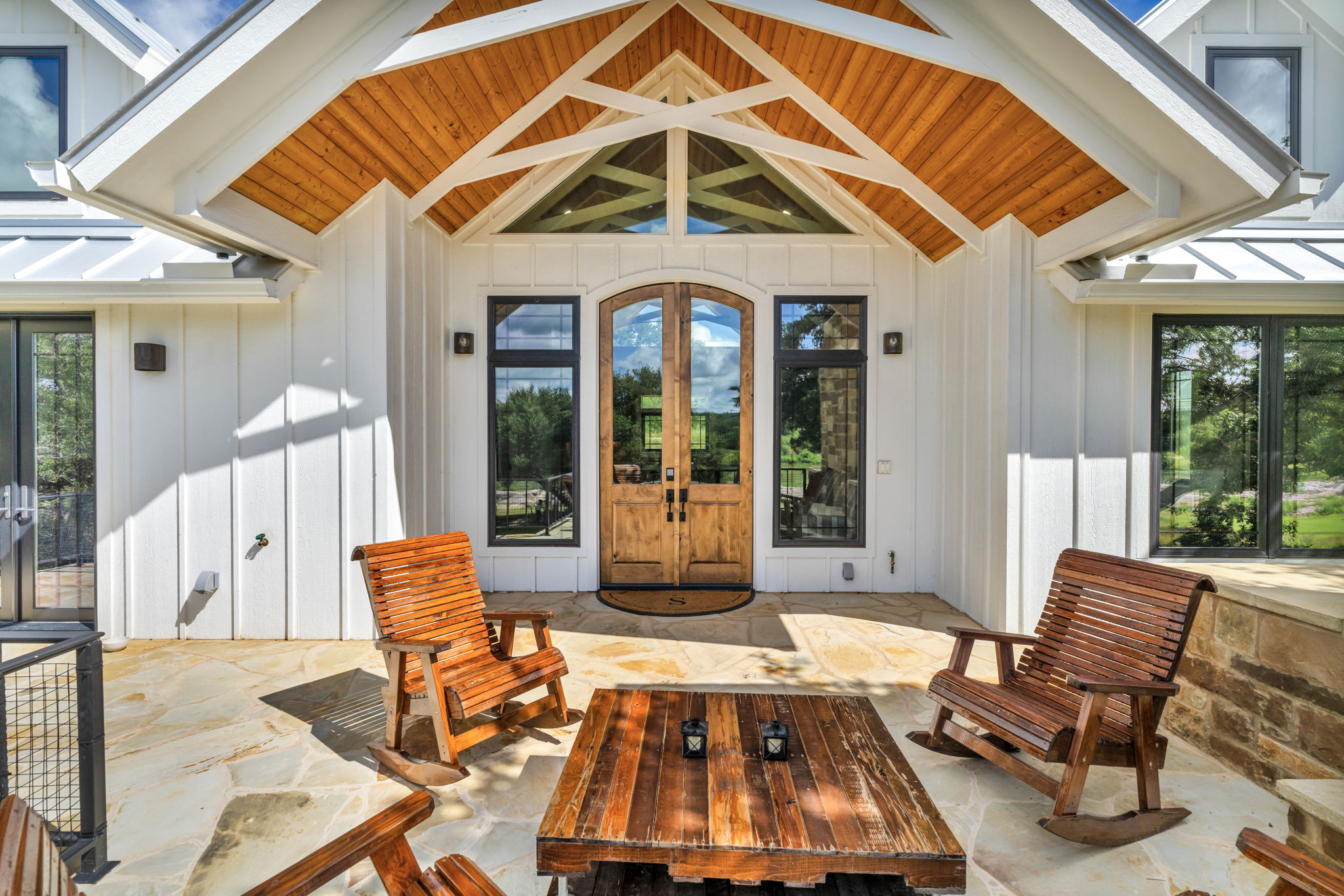 Inviting and beautiful exterior front entry