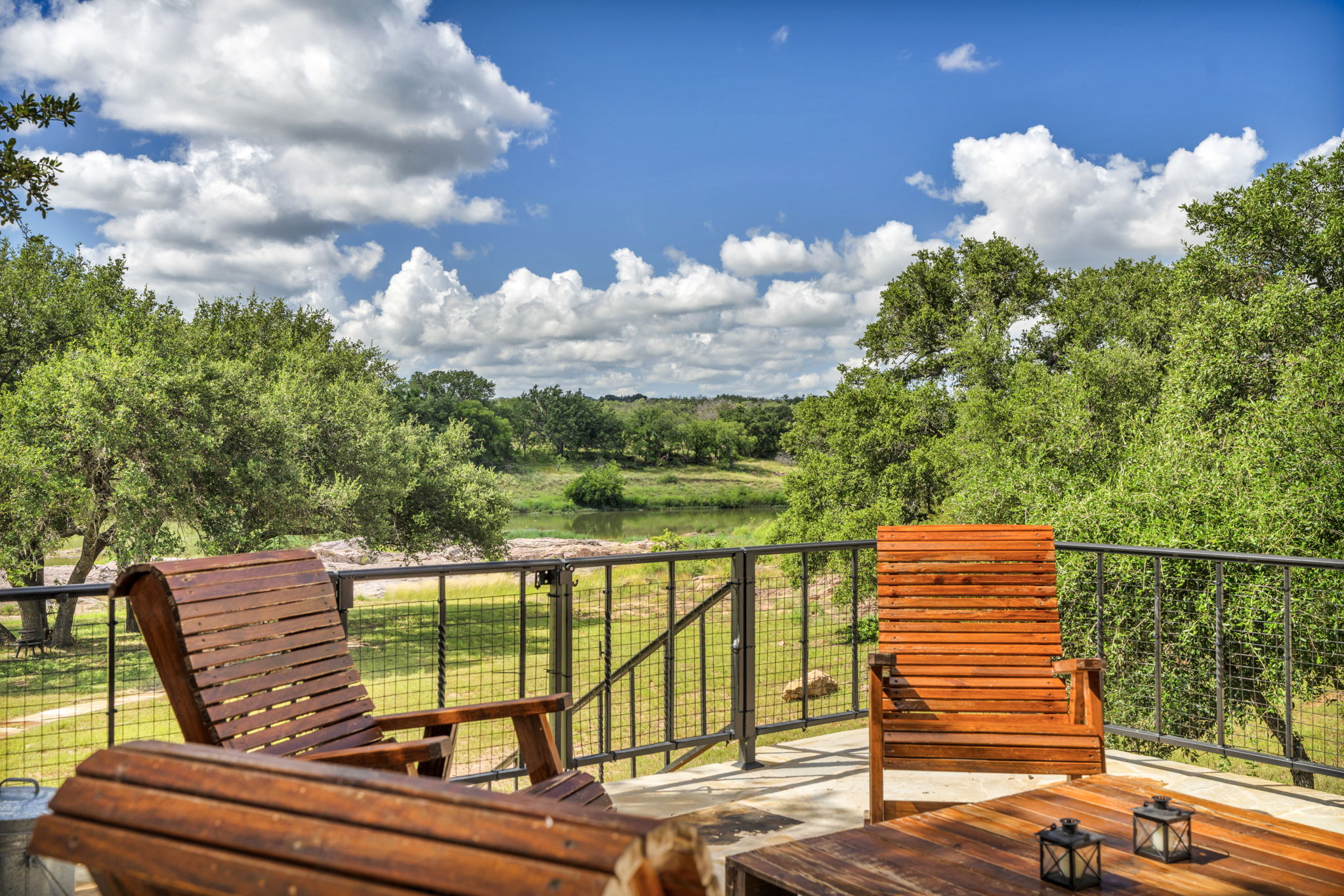 View from patio to Llano River