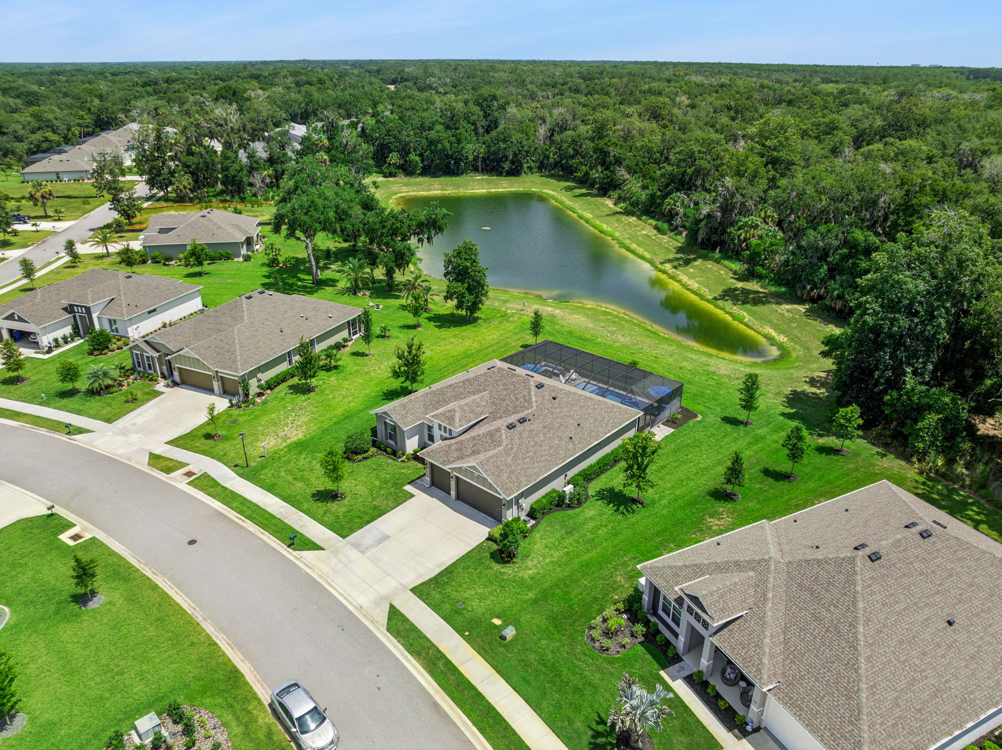 Home positioned to maximize privacy