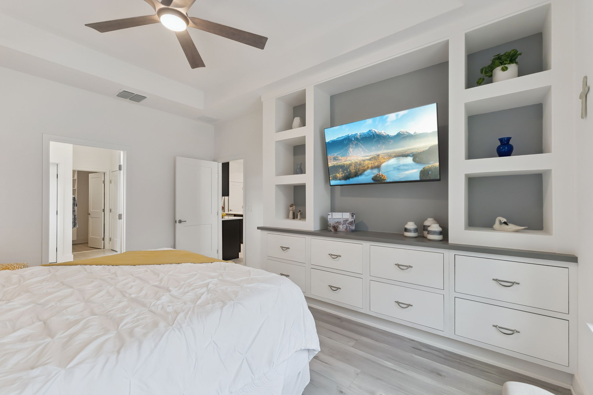 Primary Bedroom with Custom Built-In