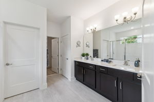 Primary Bathroom with Quartz counters & Dual Sinks