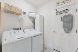 Laundry Room just off Kitchen with access to garage