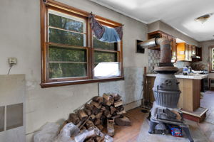 31 Foster - Wooden Stove in Living Room