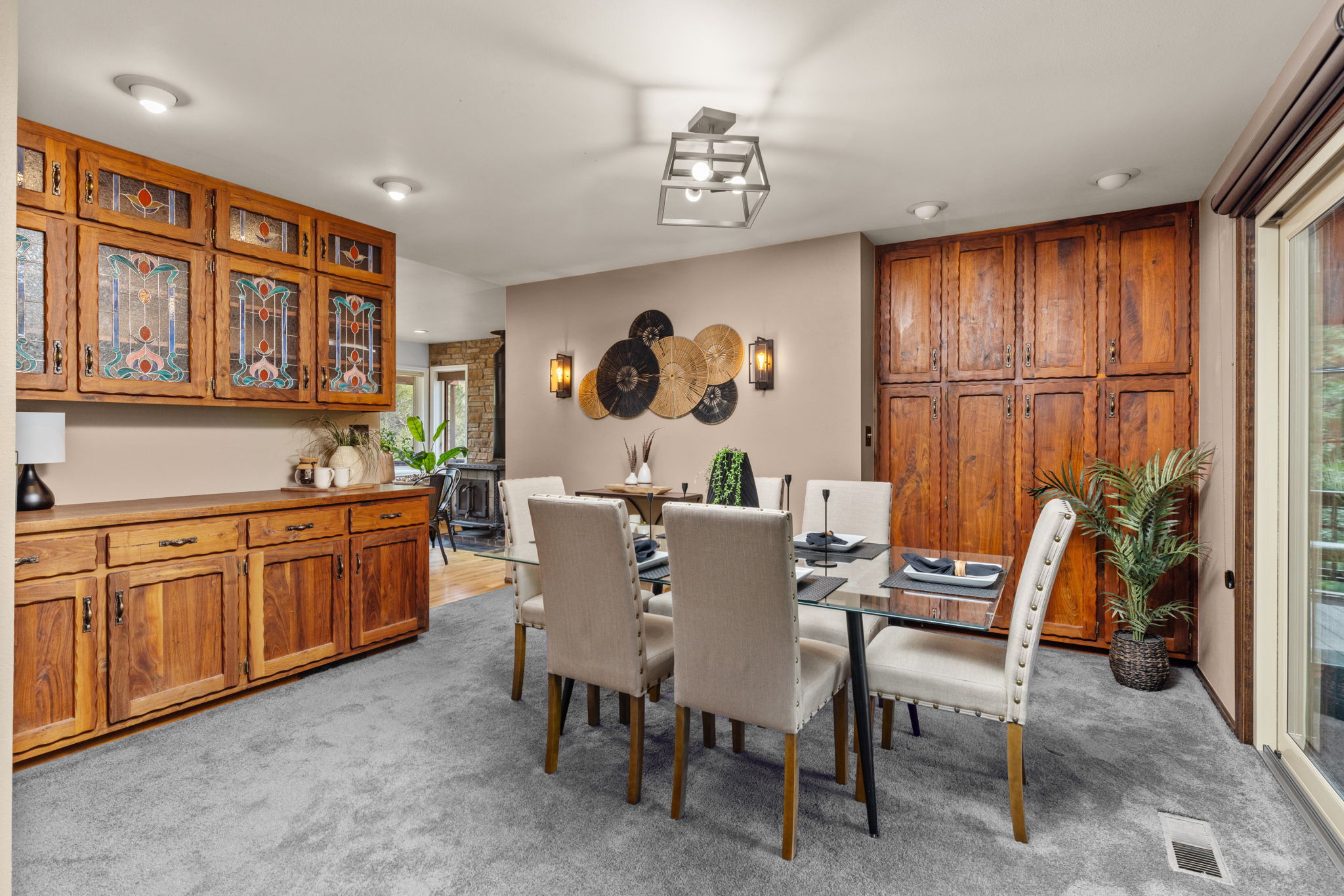 Gorgeous Wood Finishes in Dining