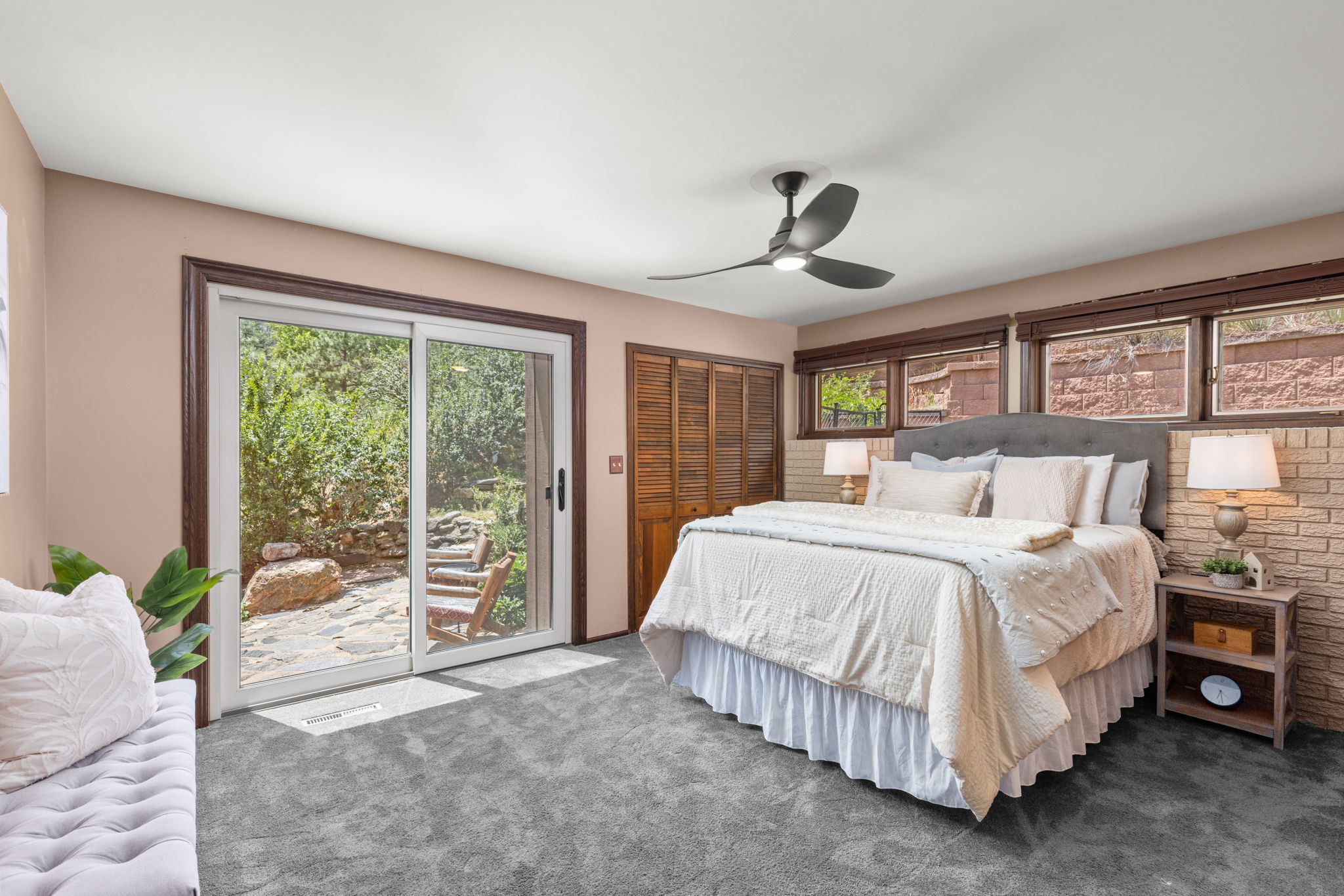 Master Suite with Slider to Patio