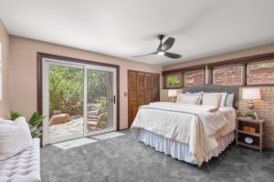 Master Suite with Slider to Patio