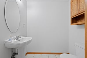 Half bath on main floor