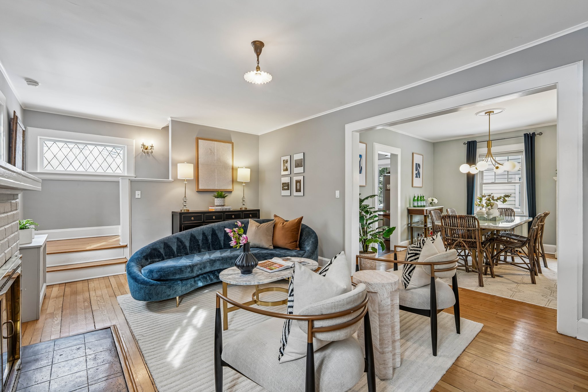 Elegant space with leaded glass windows!